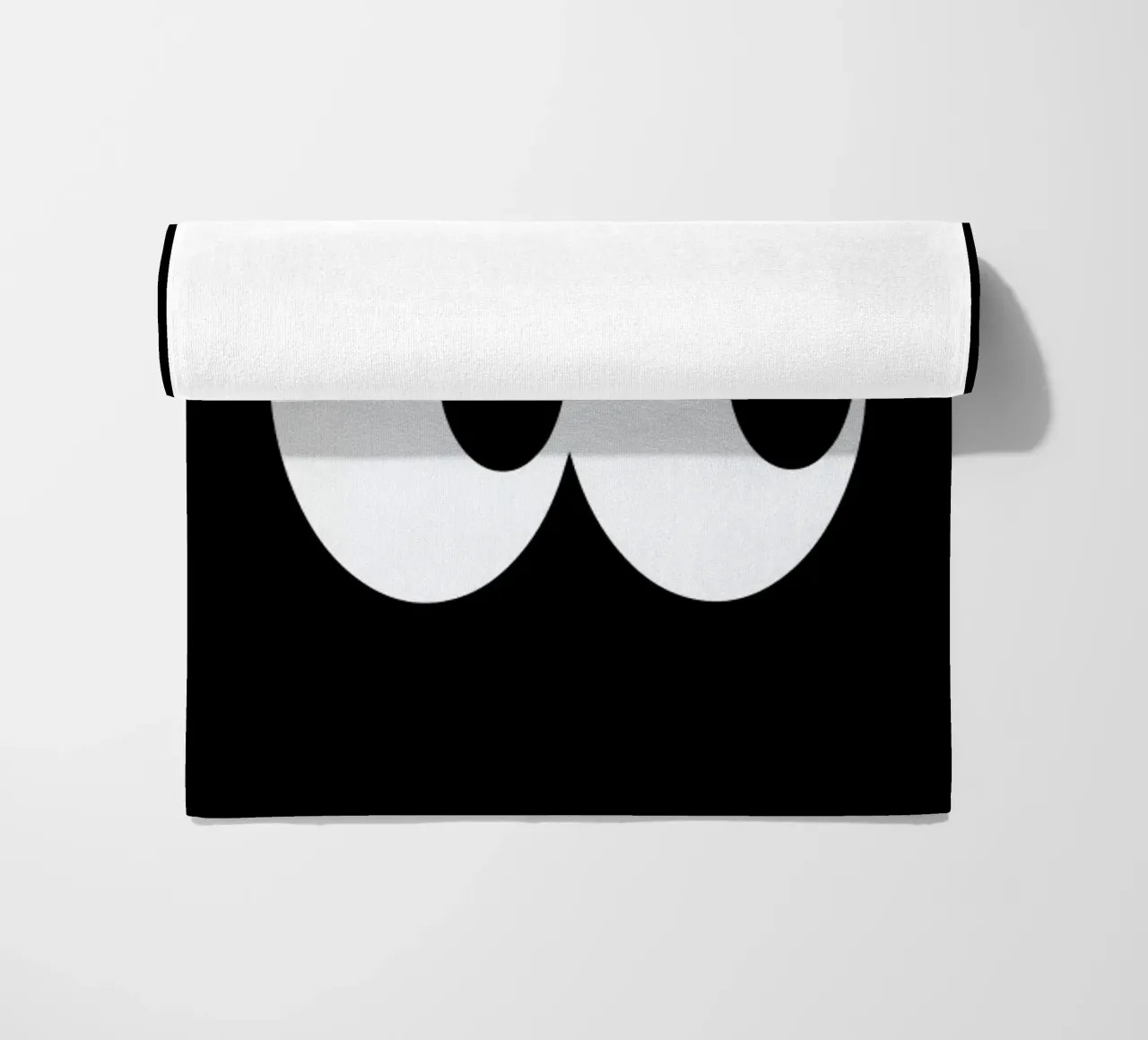 Black Eyes beach towel by The Poster Kid