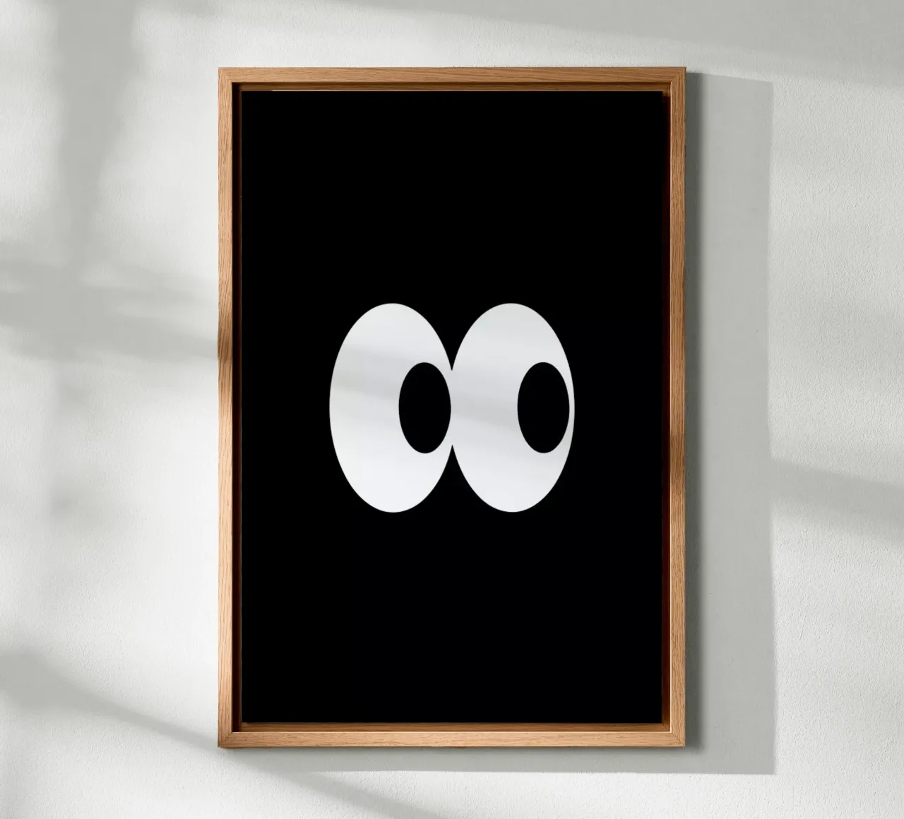 Black Eyes canvas met Baklijst van The Poster Kid