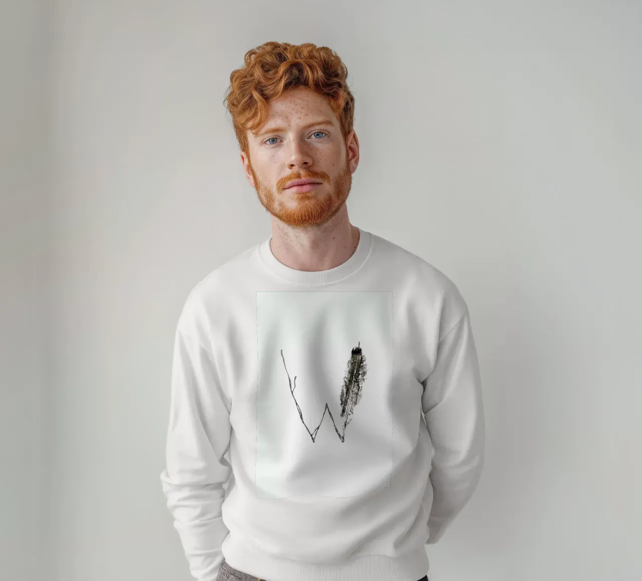 W sweatshirt by Marina Guiu