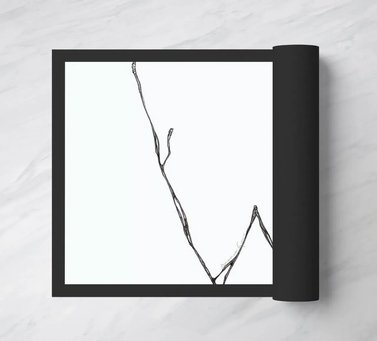 W deurmat van Marina Guiu