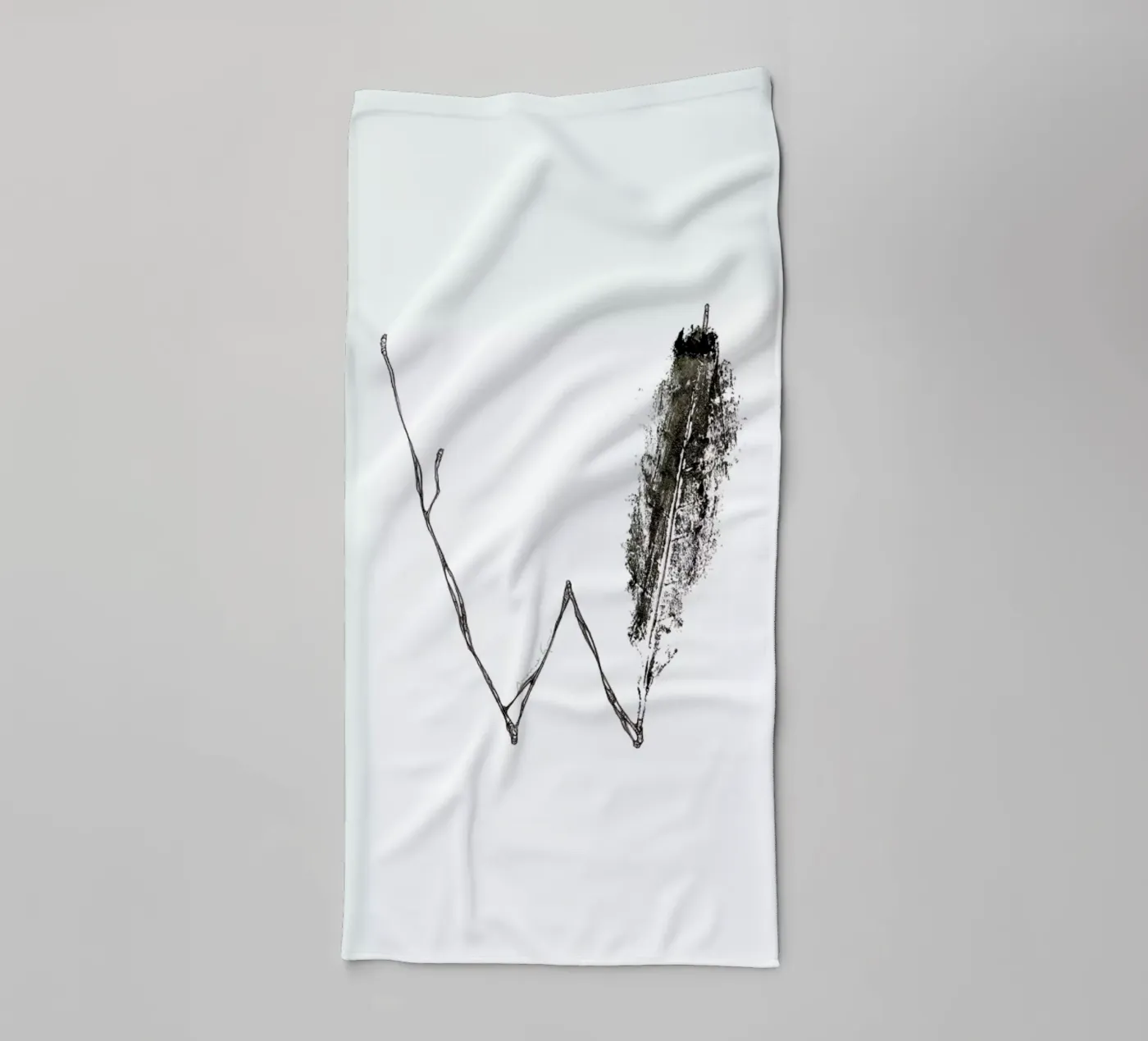 W badhanddoek van Marina Guiu