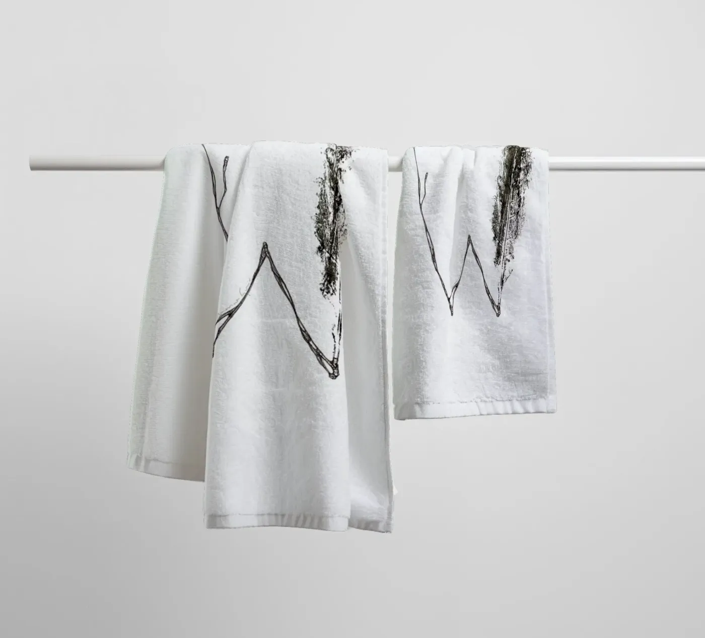 W towel by Marina Guiu