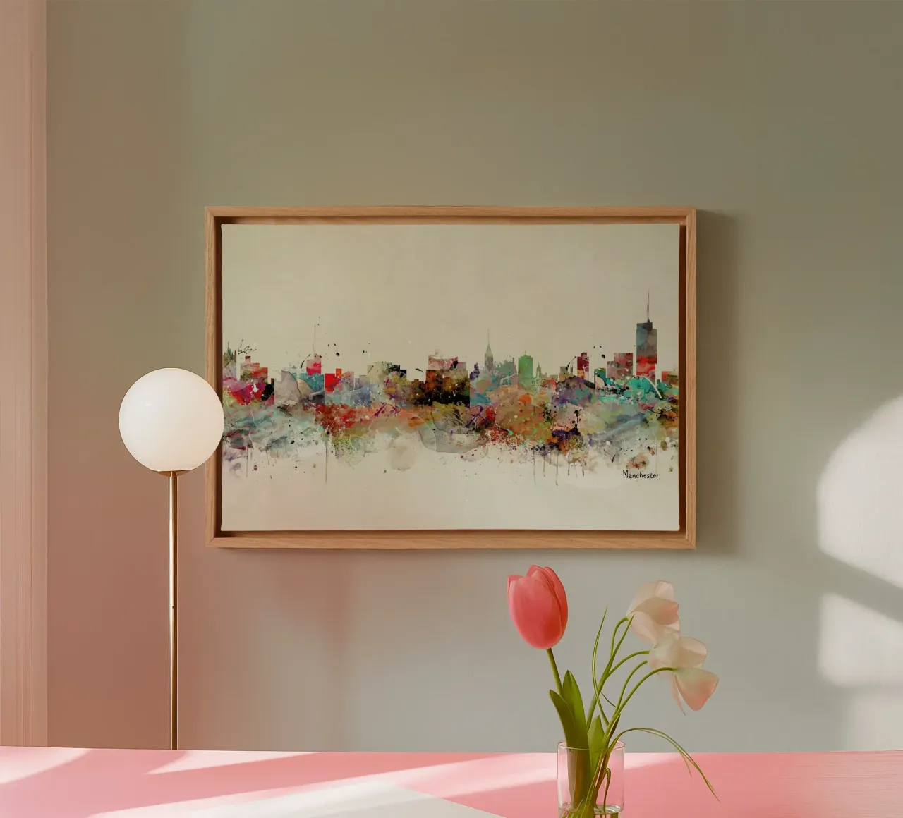Manchester canvas with Floater frame by Brian Buckley