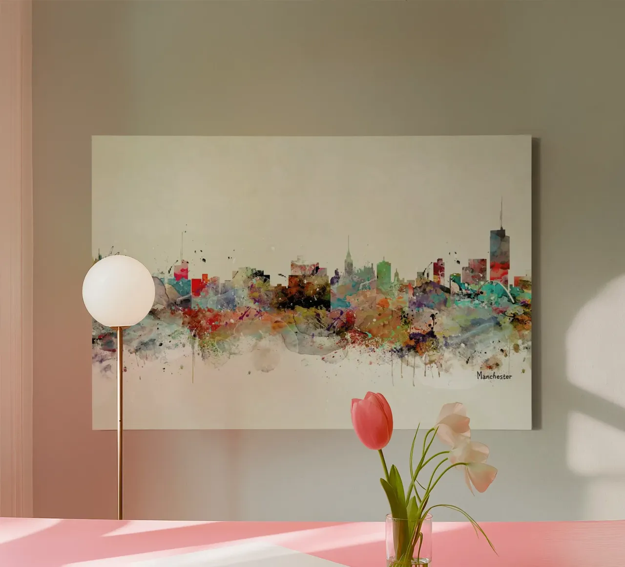 Manchester canvas with Floater frame by Brian Buckley