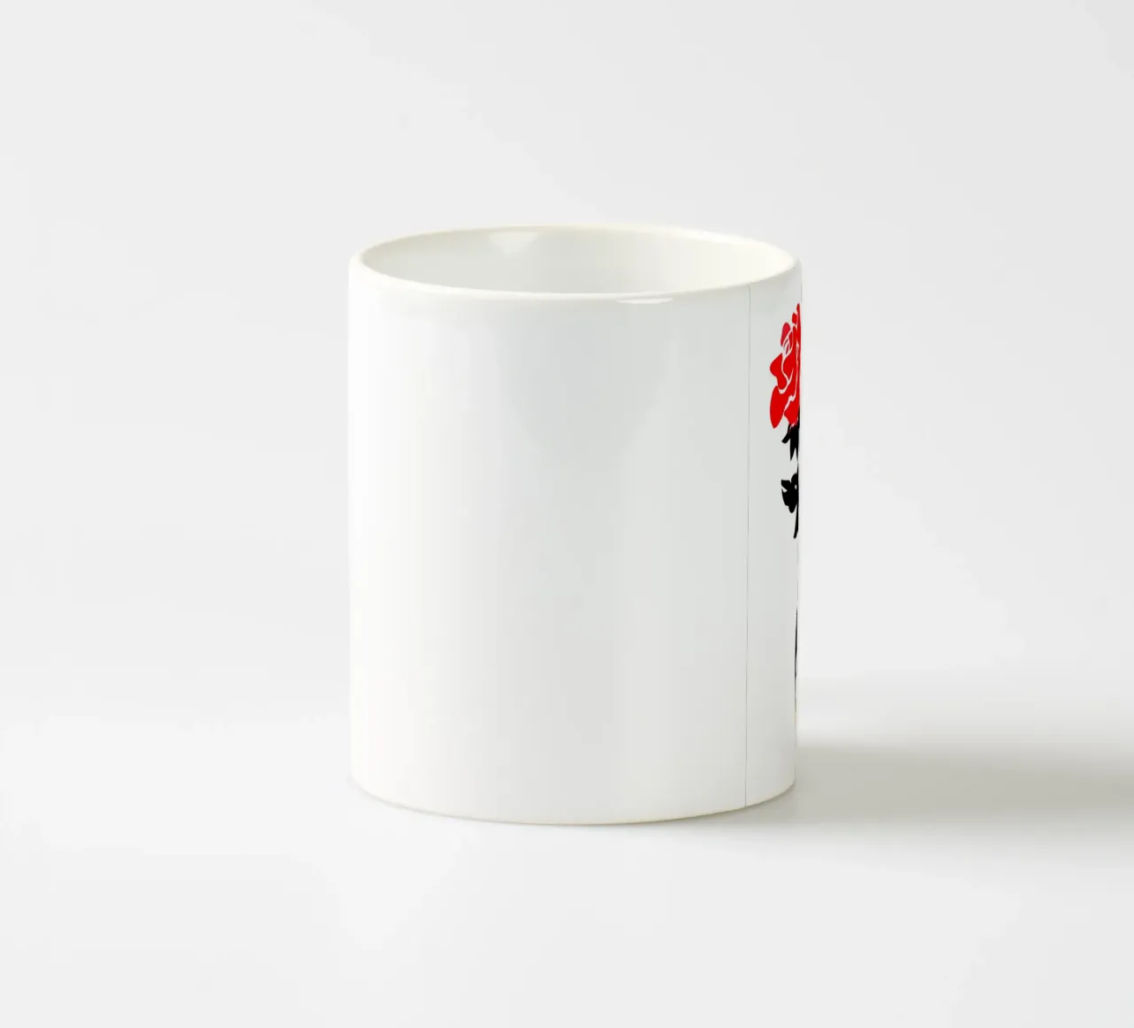 red roses tazza in ceramica da ramosashop