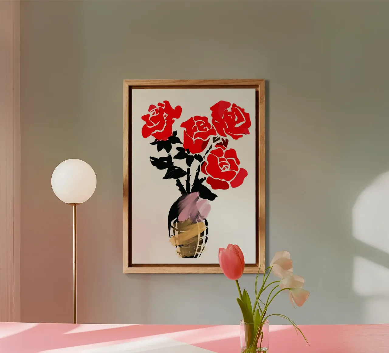 red roses alu-dibond by ramosashop