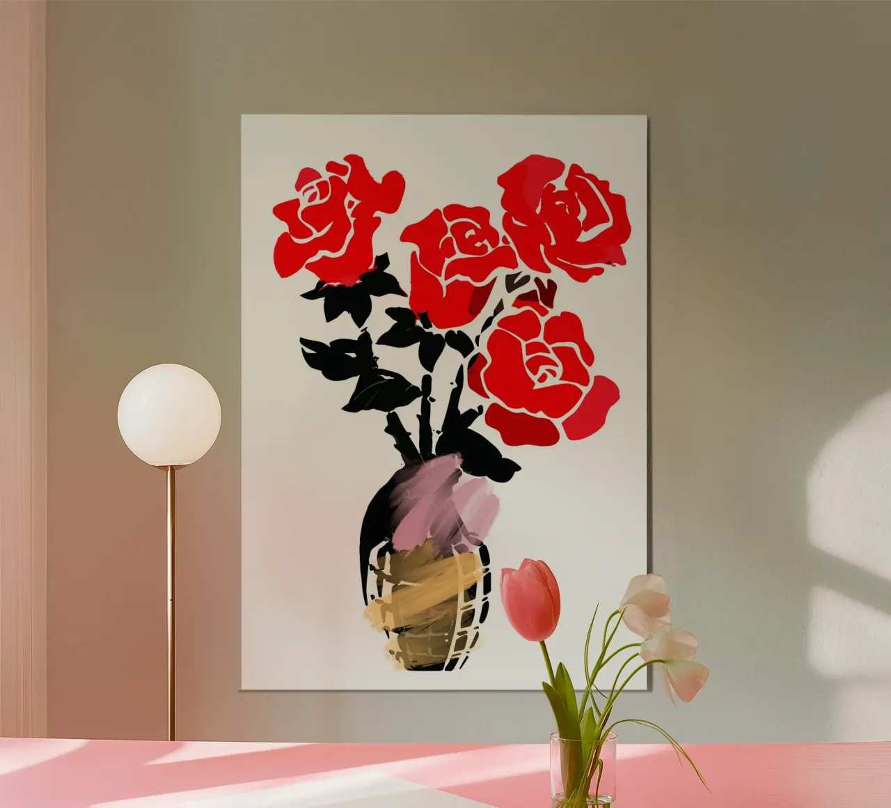 red roses alu-dibond by ramosashop