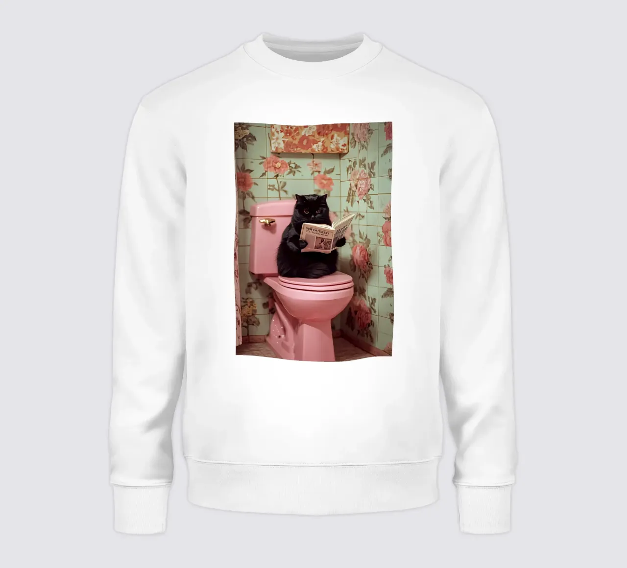 Katze liest Zeitung felpa da NORDLICHT DESIGNS