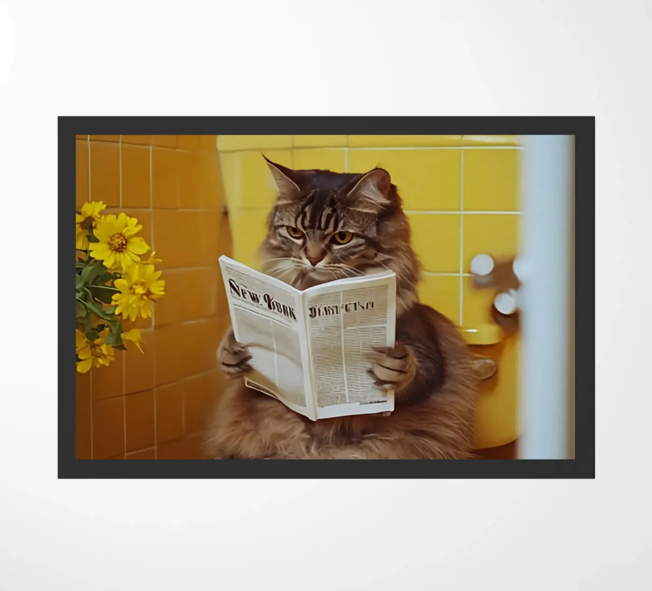 Katze liest Zeitung zerbino da NORDLICHT DESIGNS