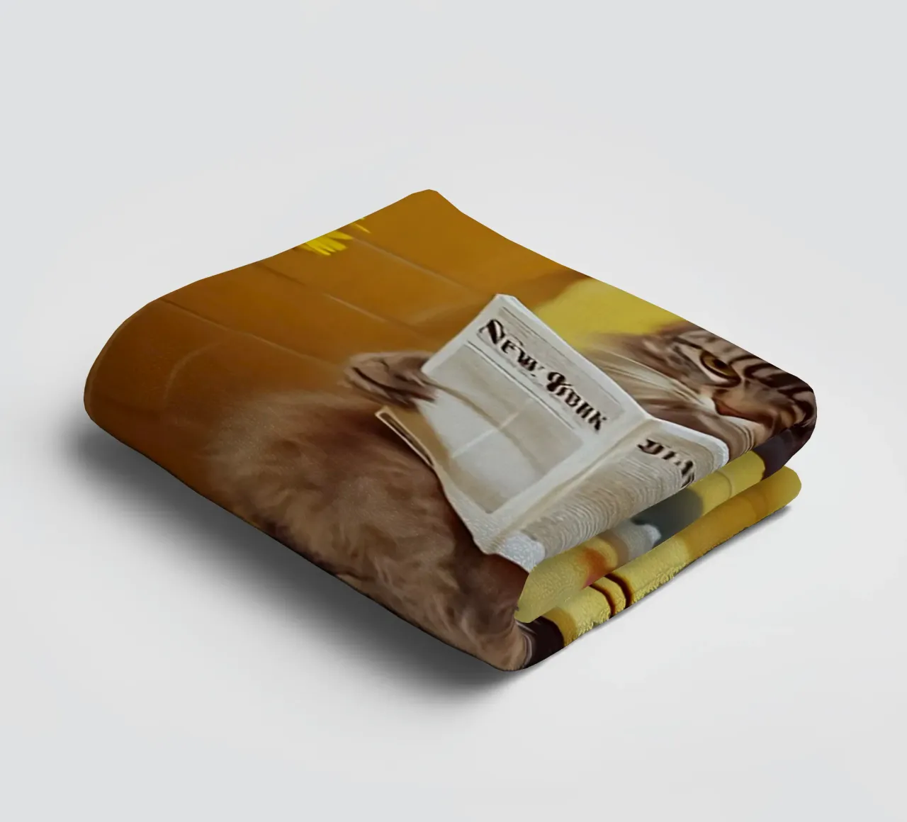 Katze liest Zeitung asciugamano da bagno da NORDLICHT DESIGNS