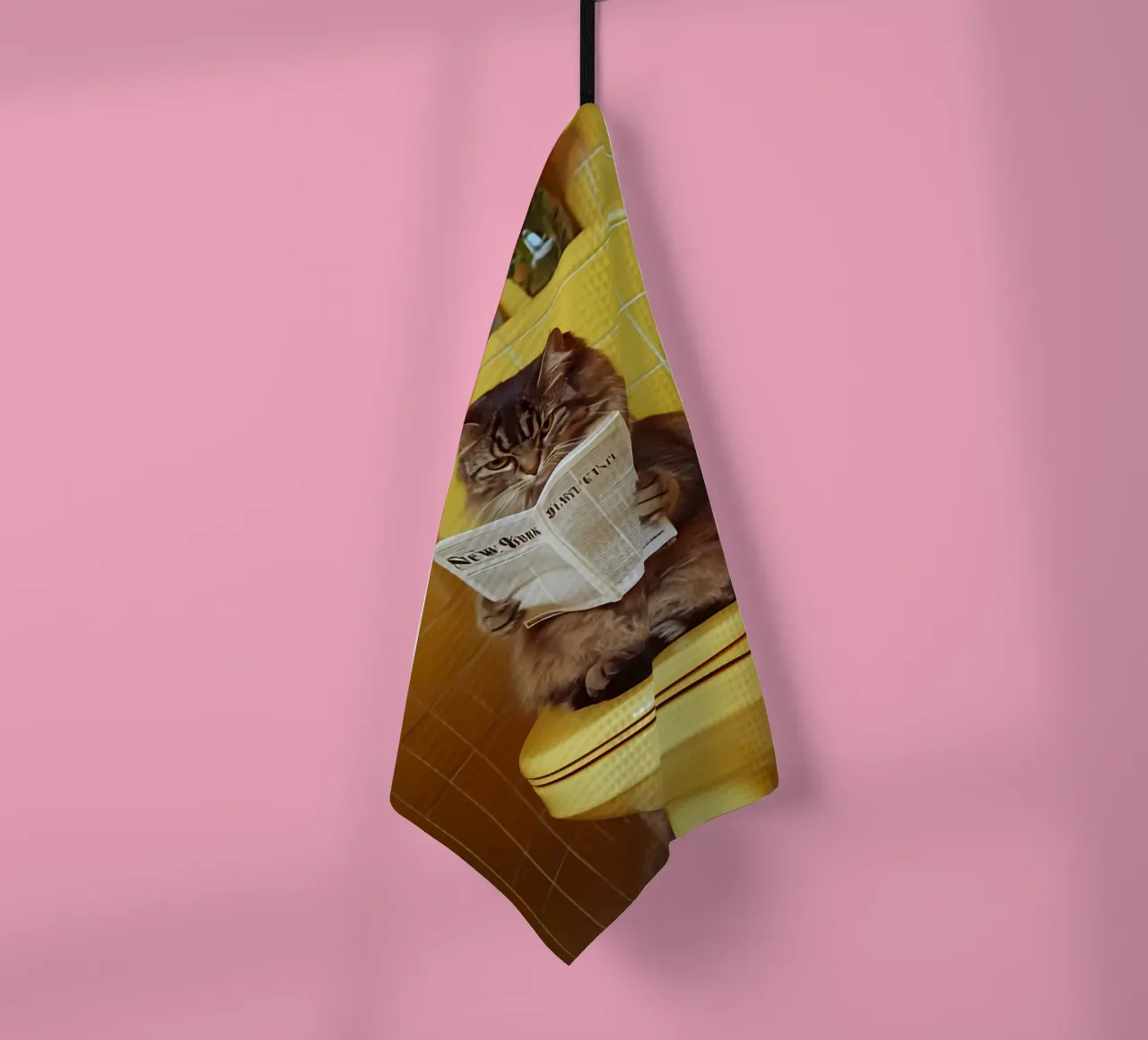 Katze liest Zeitung canovaccio da cucina da NORDLICHT DESIGNS