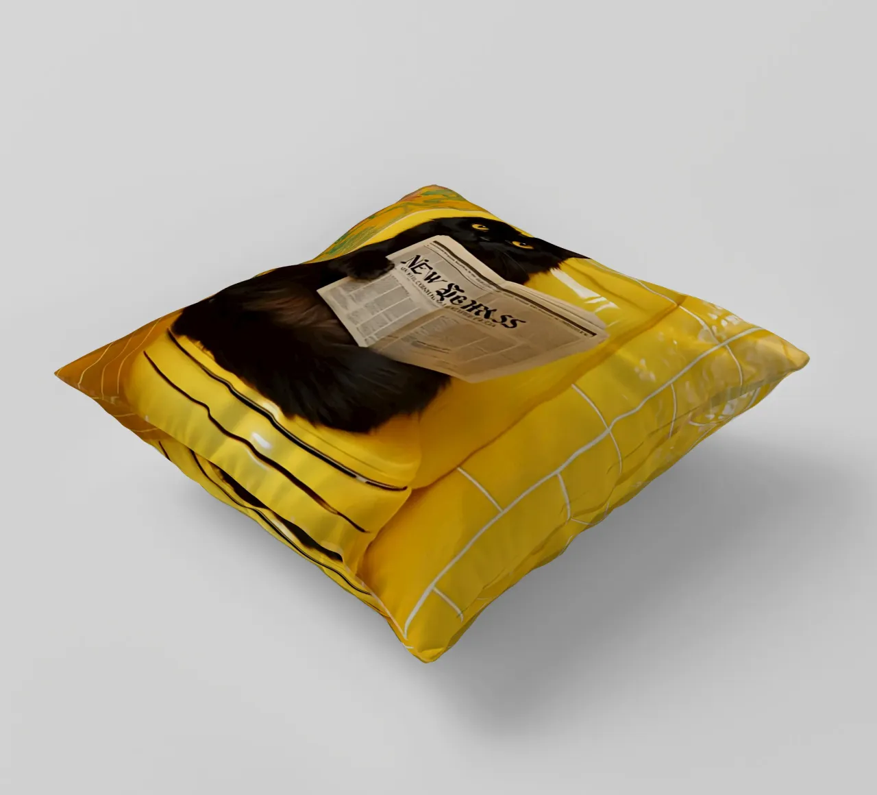 Katze liest Zeitung cuscino da NORDLICHT DESIGNS