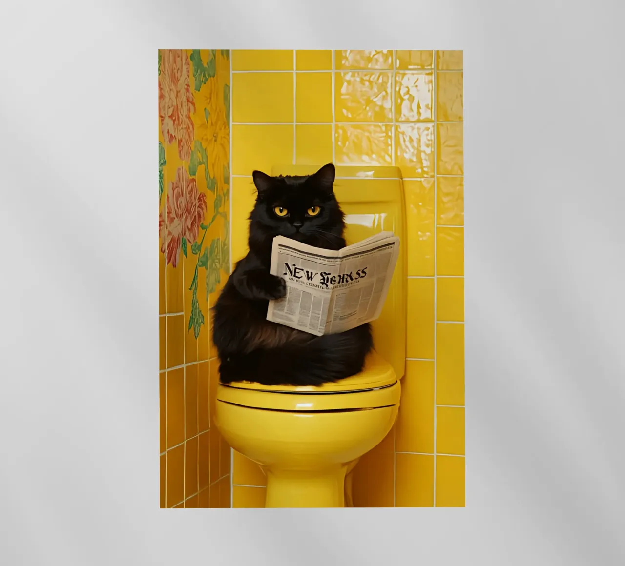 Katze liest Zeitung pellicola backlit da NORDLICHT DESIGNS