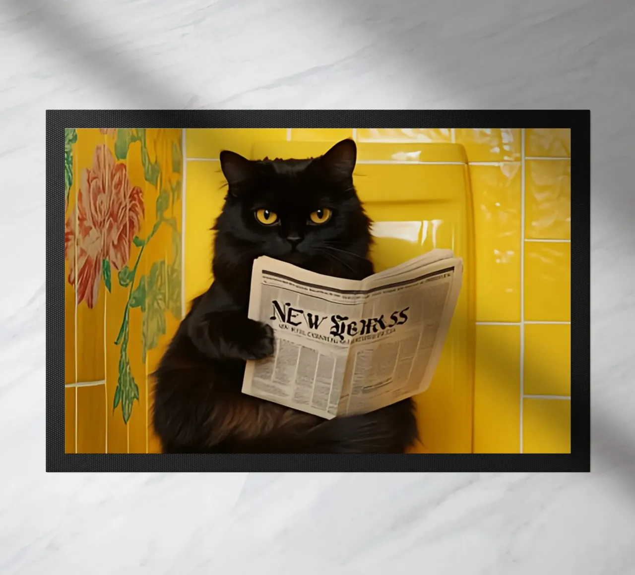 Katze liest Zeitung zerbino da NORDLICHT DESIGNS
