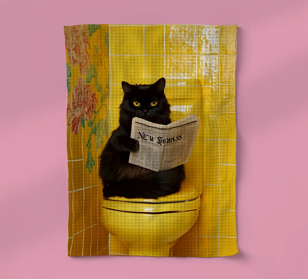 Katze liest Zeitung canovaccio da cucina da NORDLICHT DESIGNS