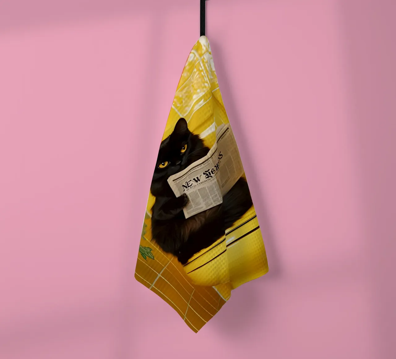 Katze liest Zeitung canovaccio da cucina da NORDLICHT DESIGNS