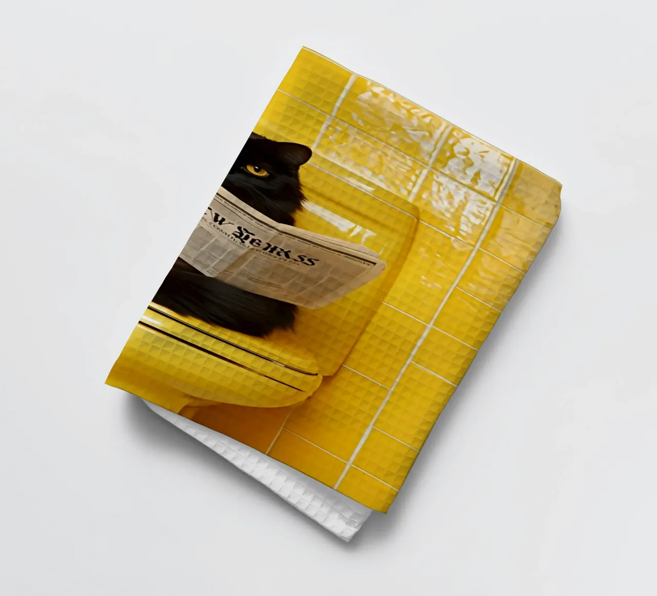 Katze liest Zeitung canovaccio da cucina da NORDLICHT DESIGNS