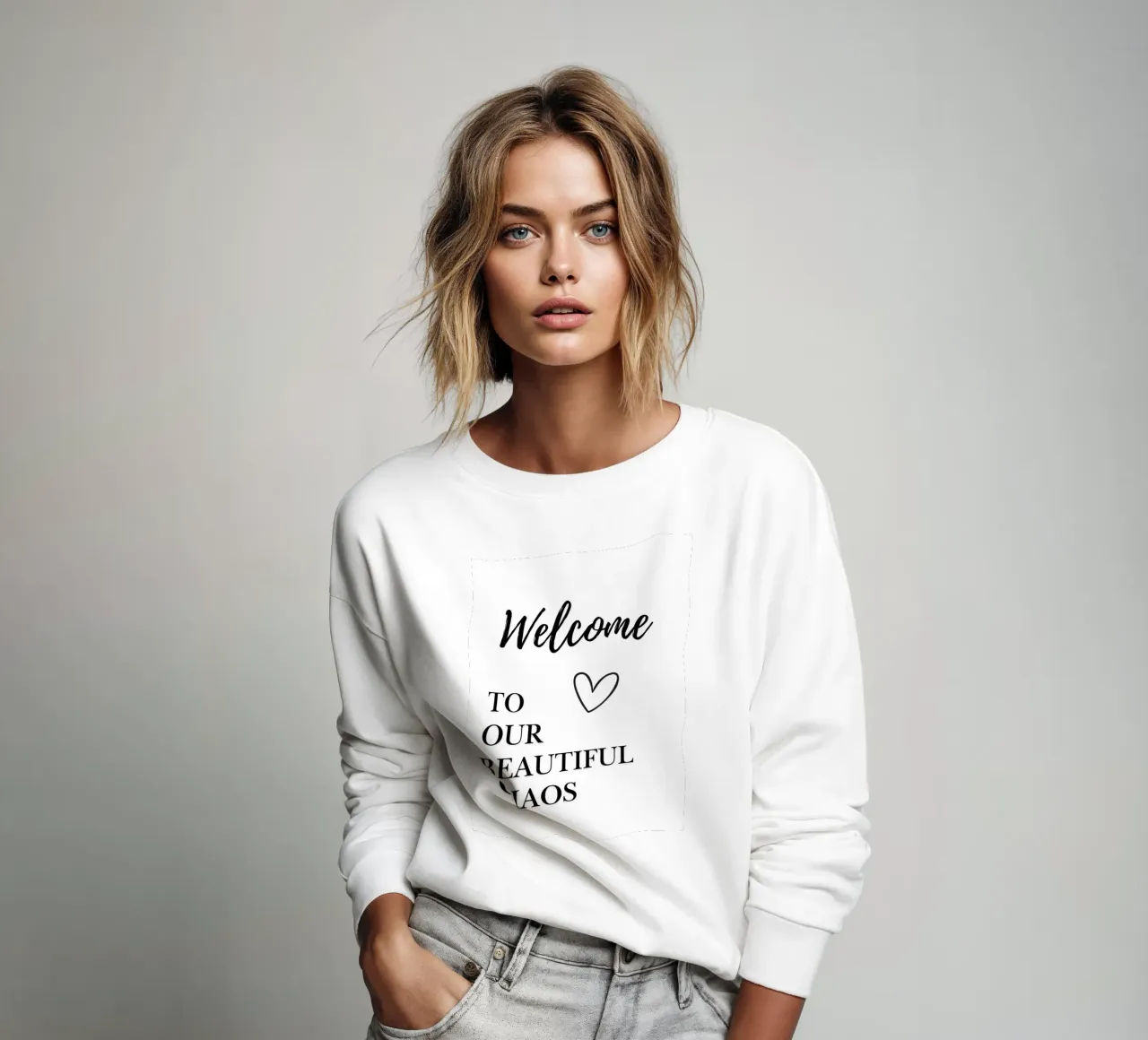 Welcome to our beautiful chaos sudadera de NORDLICHT DESIGNS