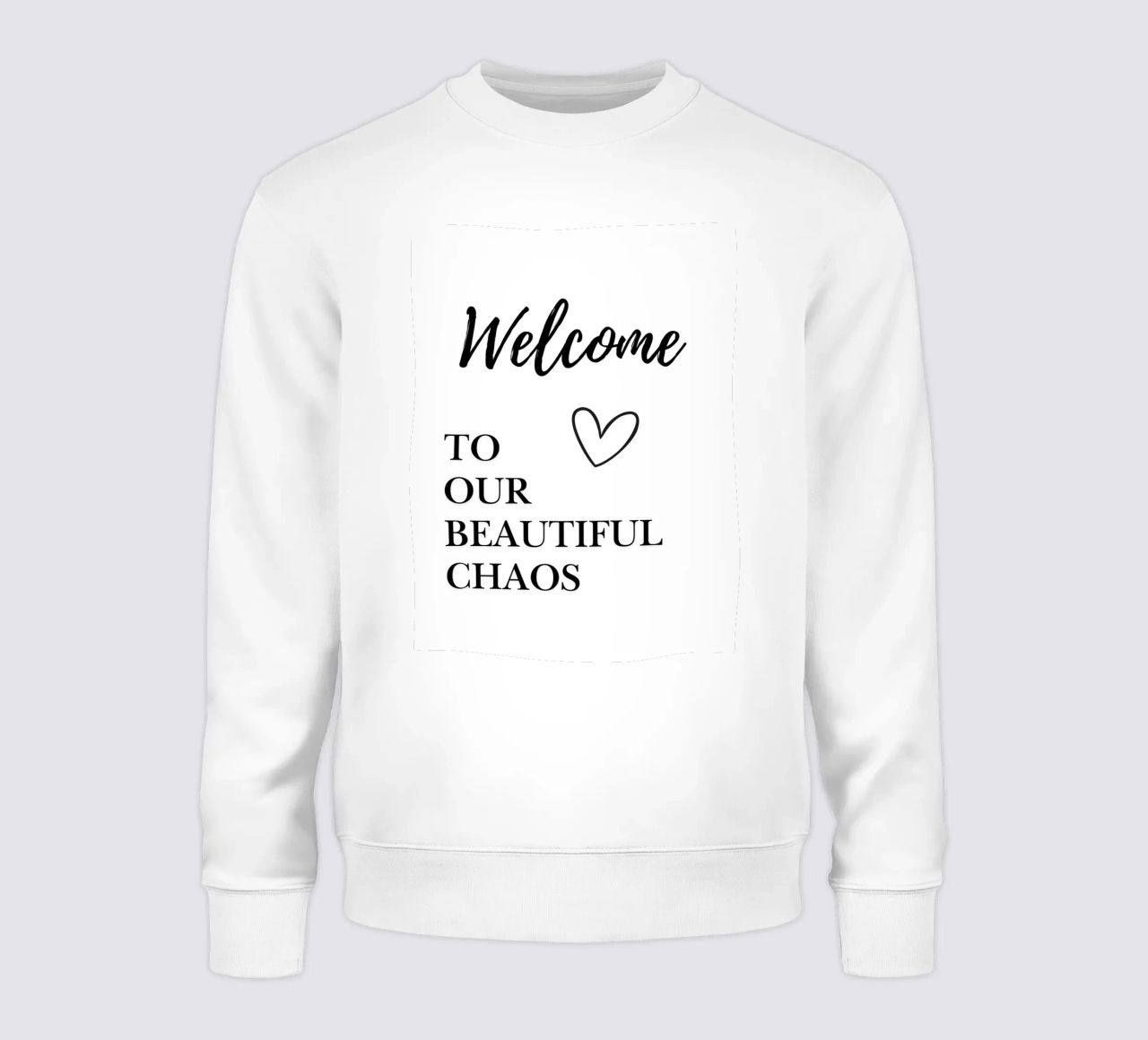 Welcome to our beautiful chaos felpa da NORDLICHT DESIGNS