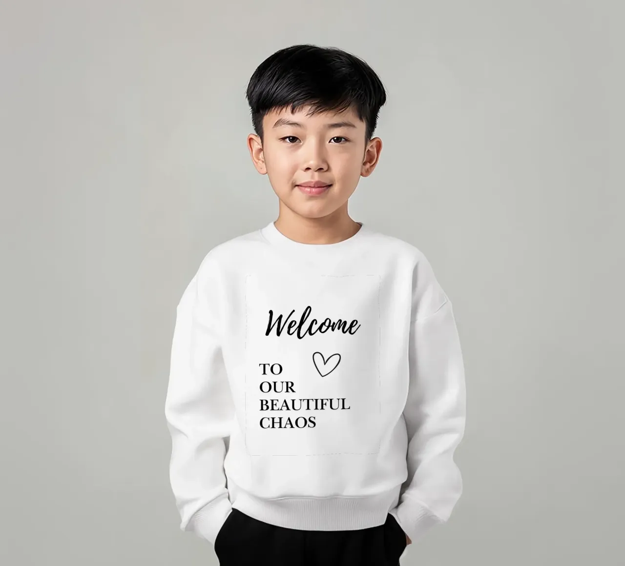 Welcome to our beautiful chaos felpa bambino da NORDLICHT DESIGNS