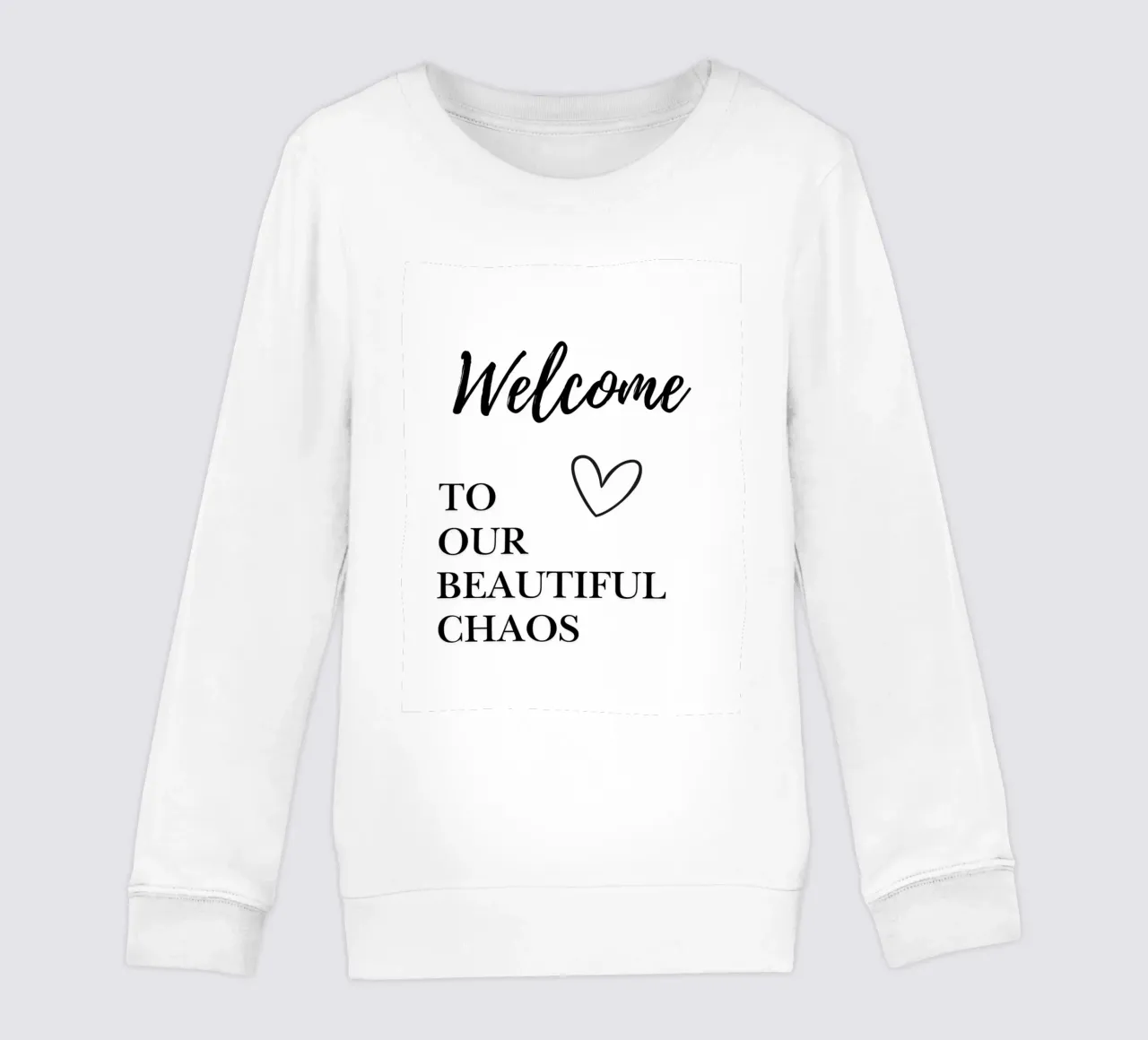 Welcome to our beautiful chaos felpa bambino da NORDLICHT DESIGNS