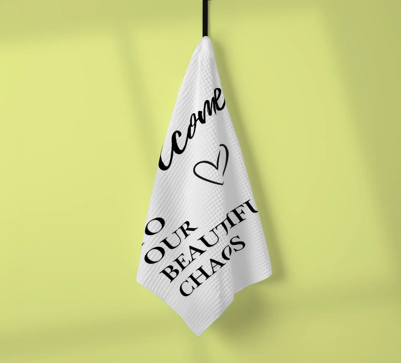 Welcome to our beautiful chaos Geschirrtuch von NORDLICHT DESIGNS