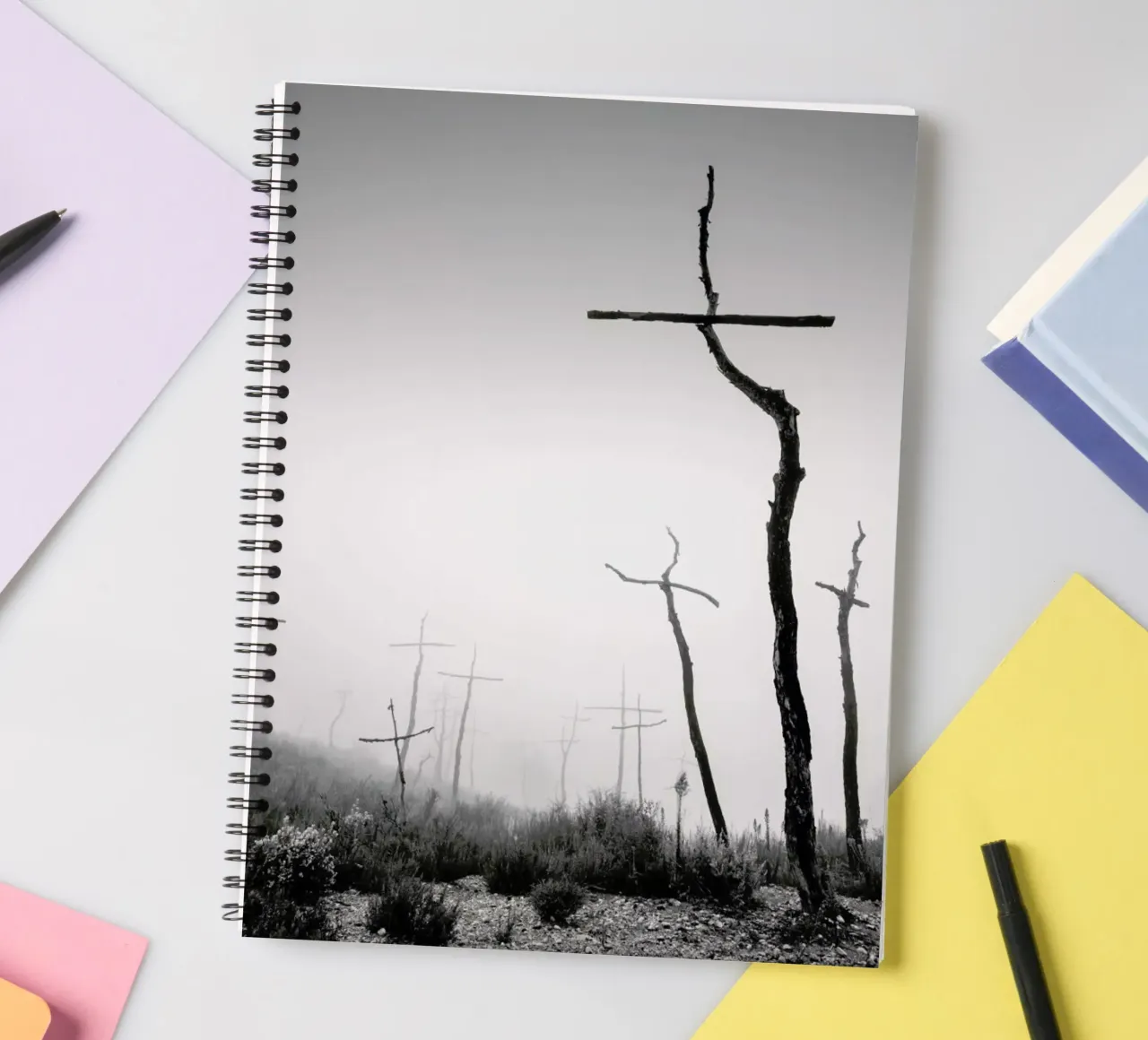 Forest of Crosses 5 spiral notebook by Håggard Photography | Ronny Behnert
