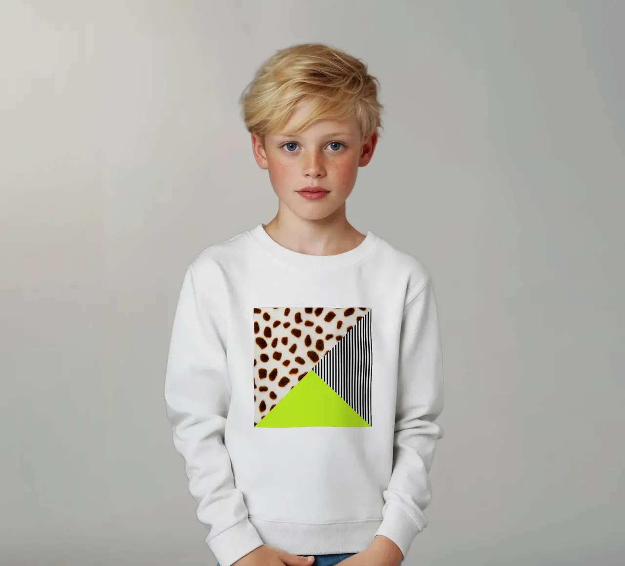 Cheetah Stripe  Neon felpa bambino da Vasare Nar