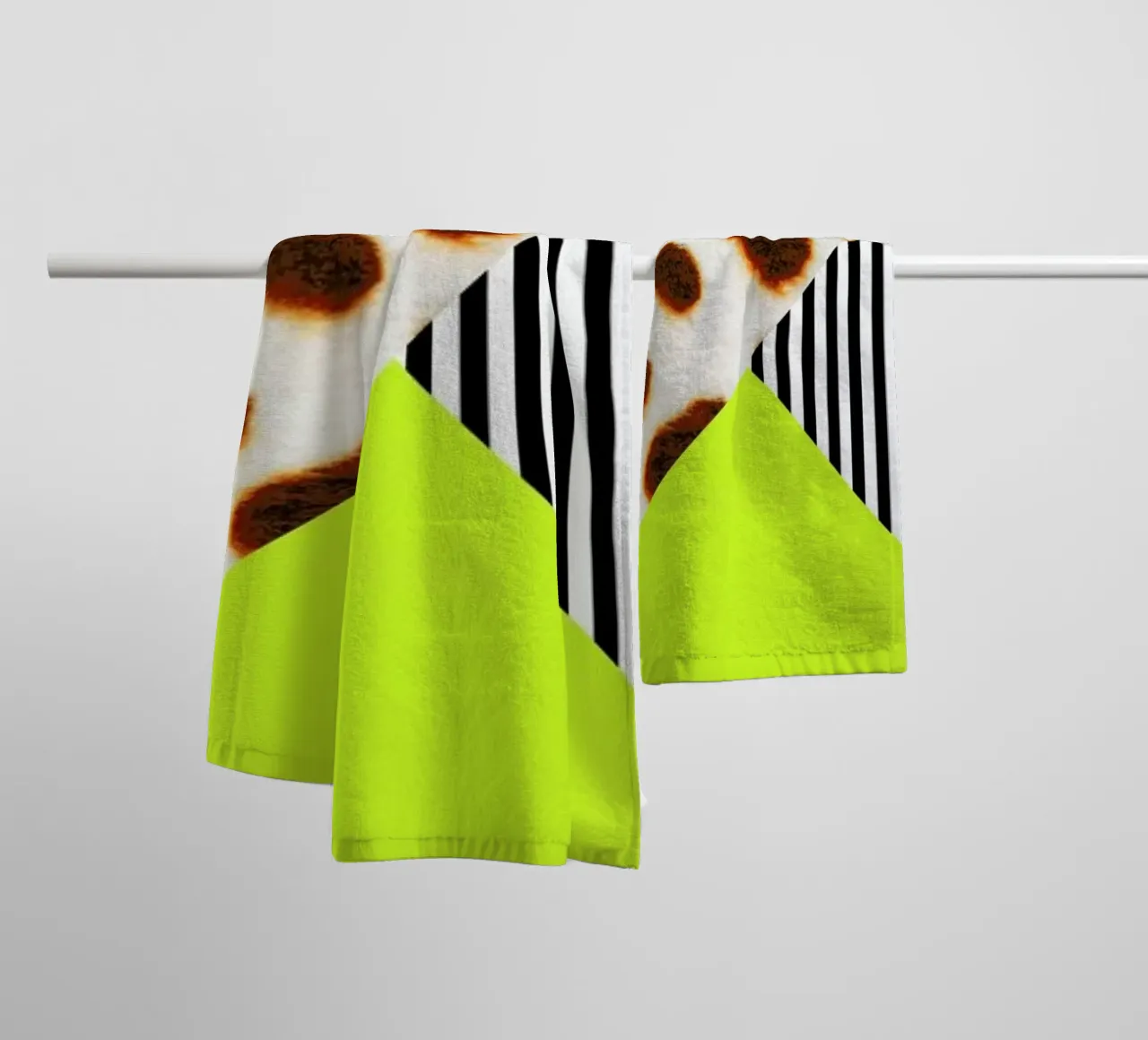 Cheetah Stripe  Neon asciugamano da bagno da Vasare Nar