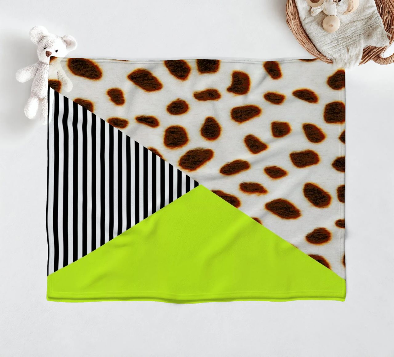 Cheetah Stripe  Neon coperta in pile da Vasare Nar