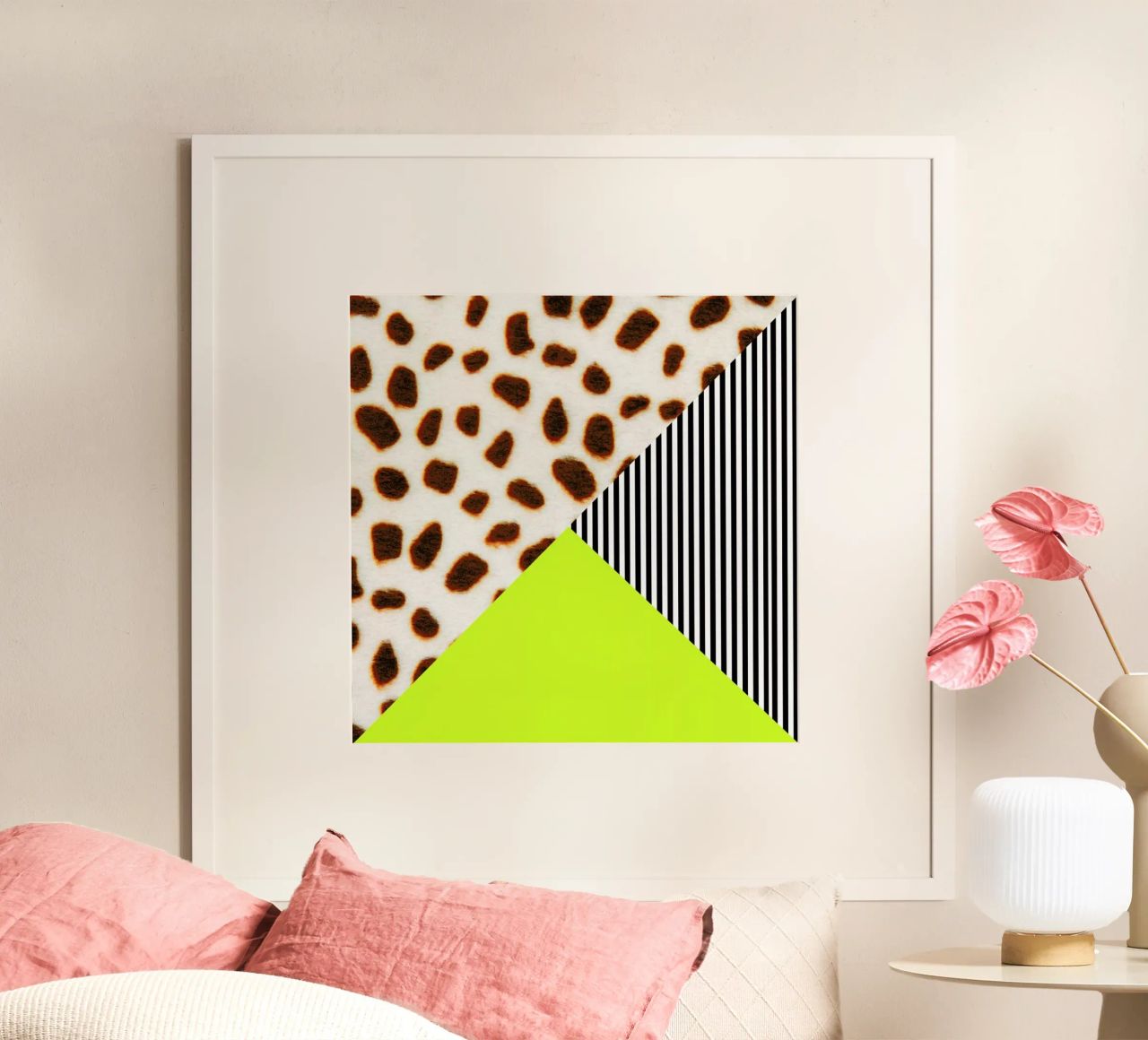 Cheetah Stripe  Neon Poster von Vasare Nar