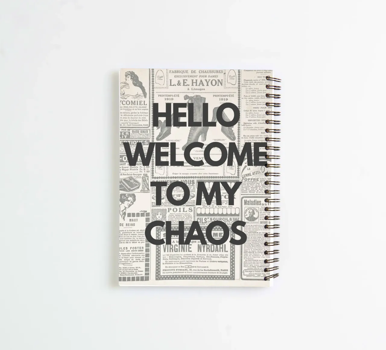 Hello Welcome to my Chaos spiral notebook by NORDLICHT DESIGNS