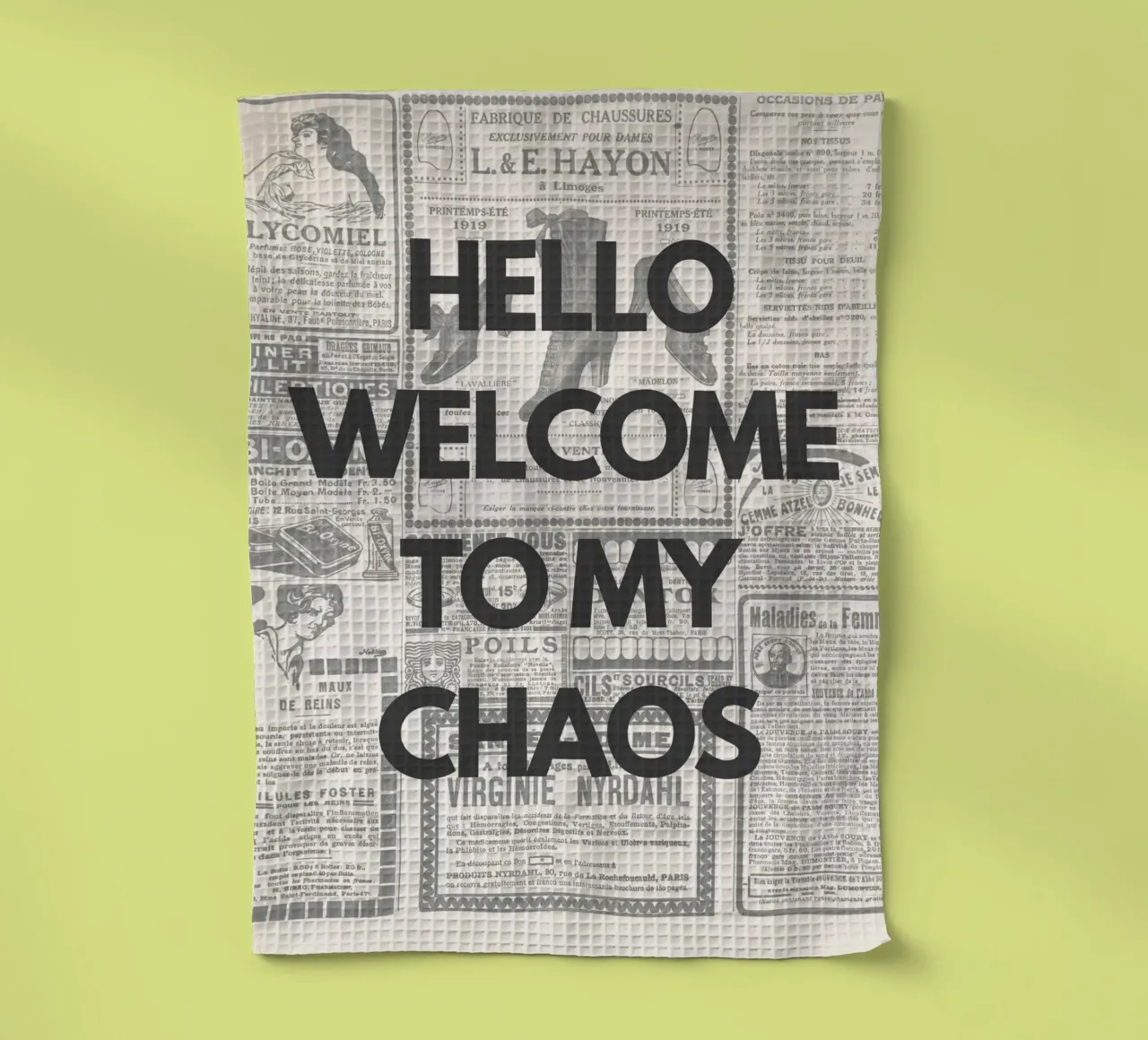 Hello Welcome to my Chaos canovaccio da cucina da NORDLICHT DESIGNS
