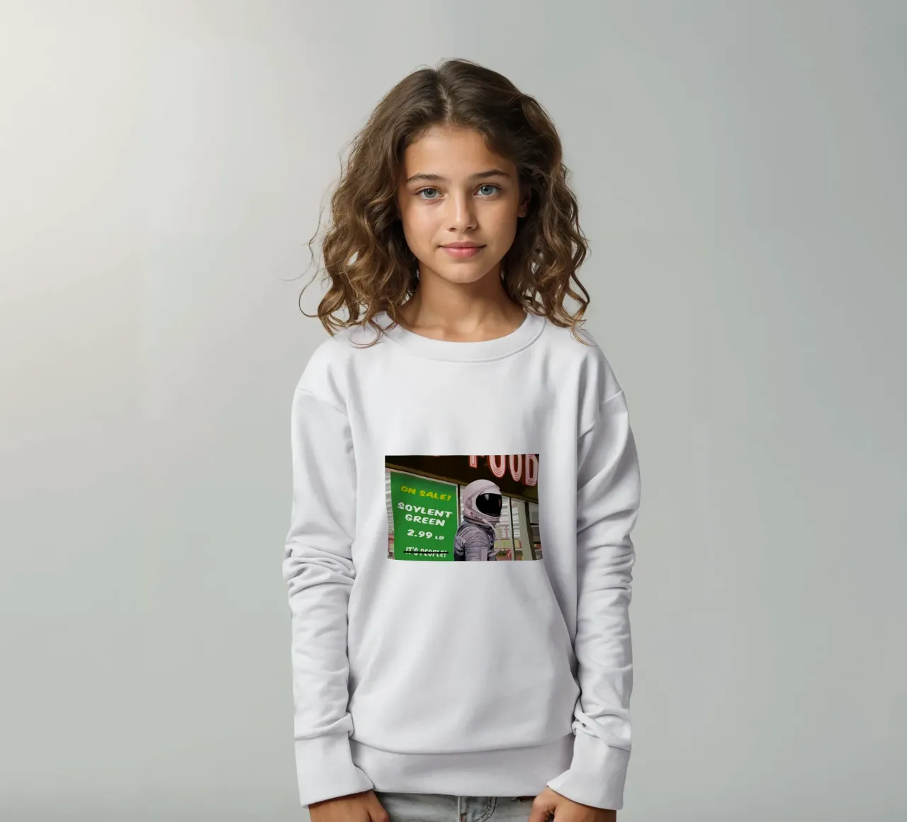 Soylent Green kids sweatshirt by Scott Listfield
