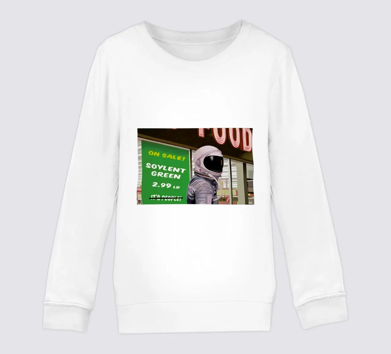 Soylent Green kids sweatshirt by Scott Listfield