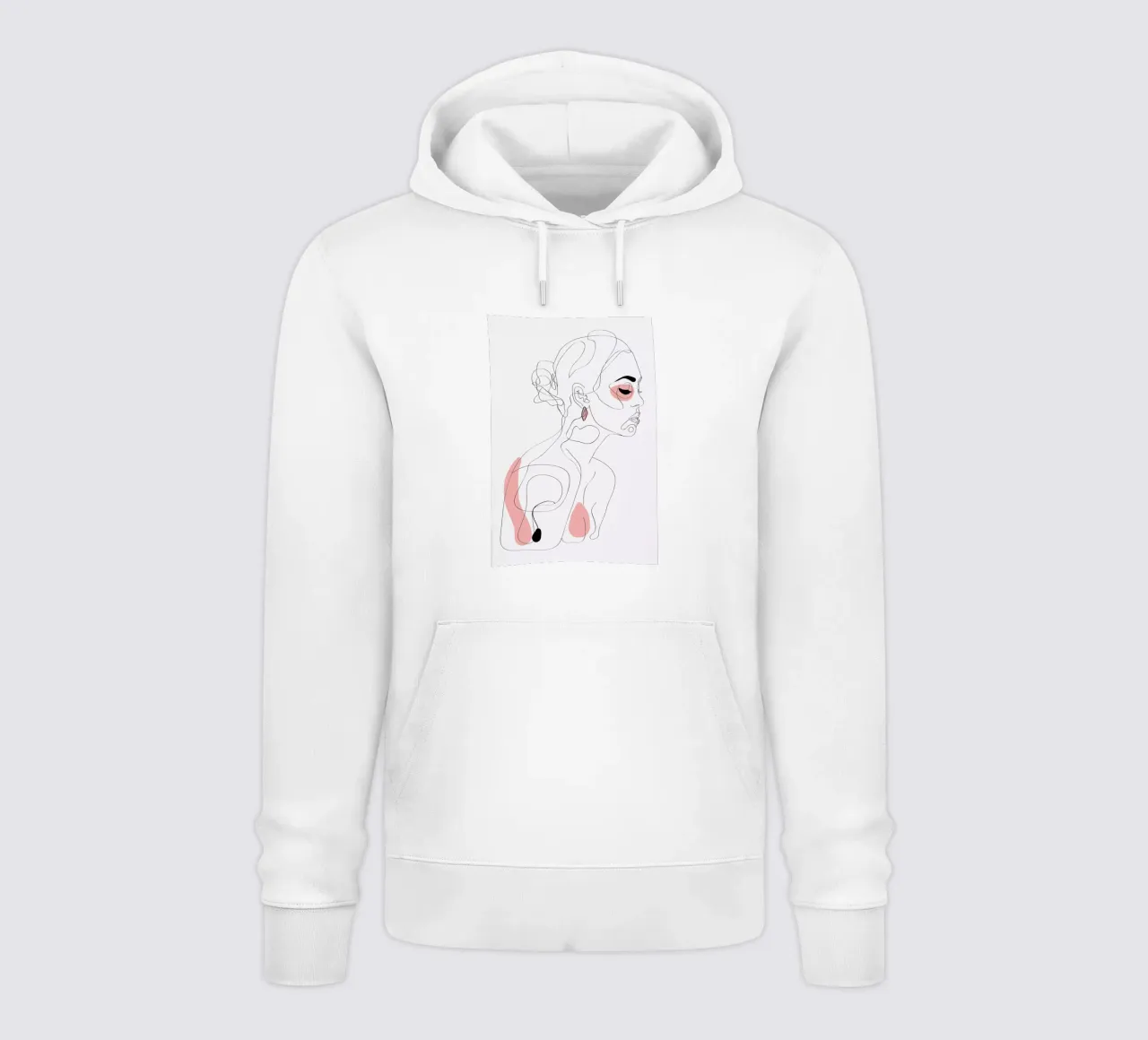 One Line Girl Part 1 felpa con cappuccio da Nettsch