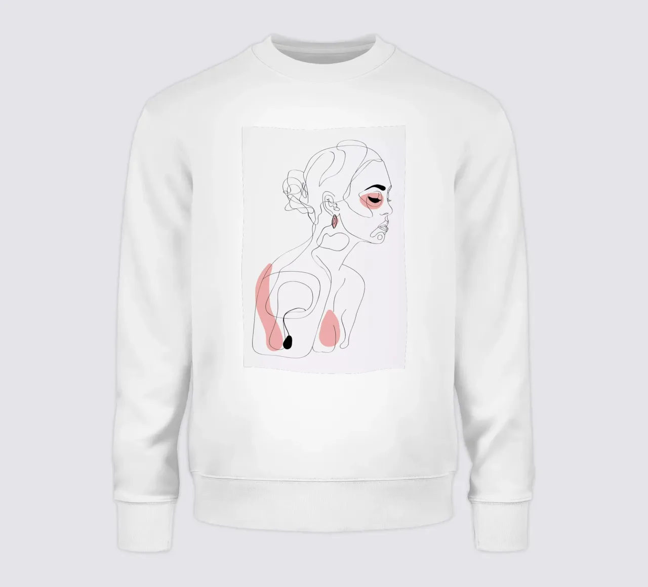 One Line Girl Part 1 felpa da Nettsch