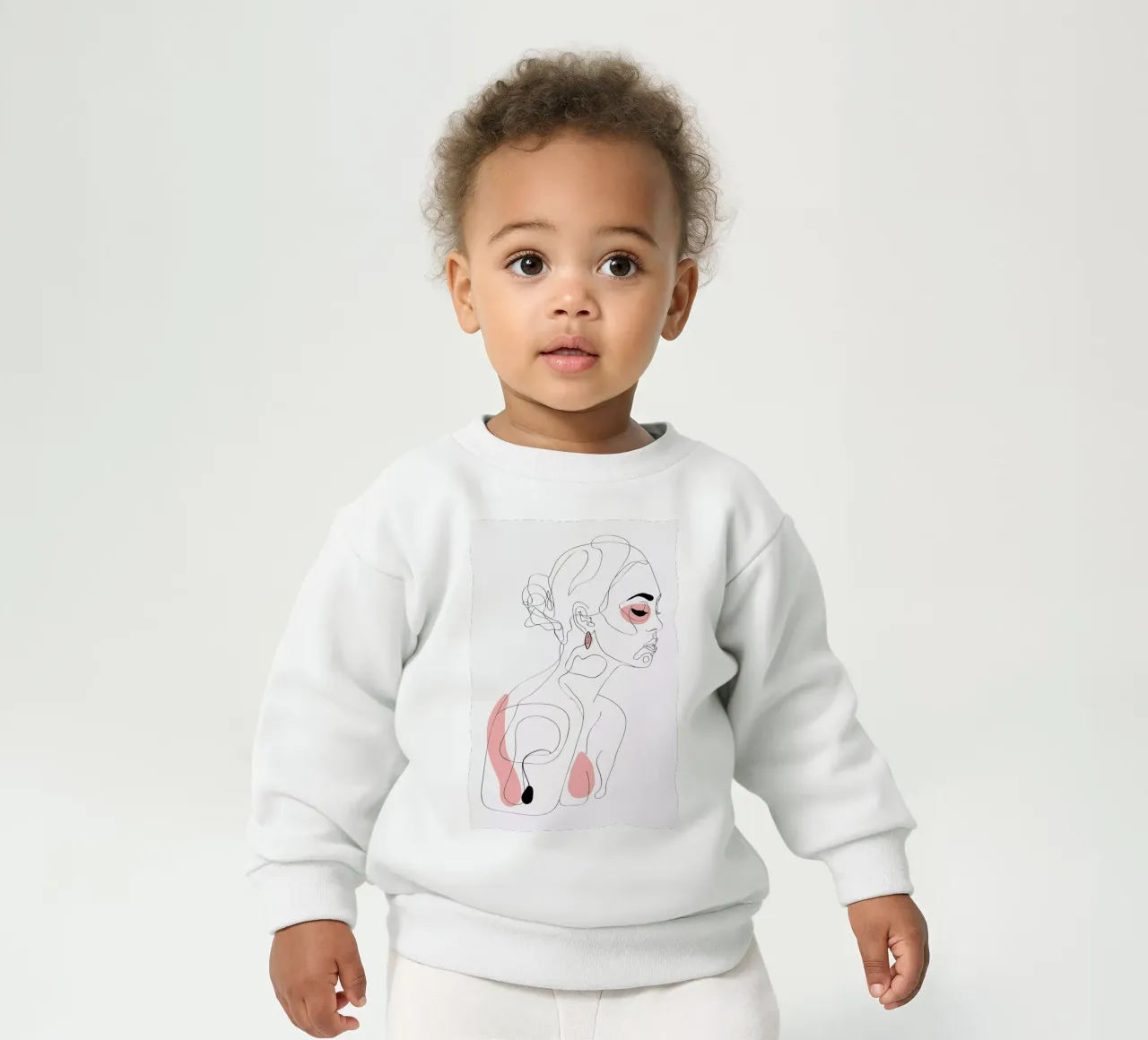 One Line Girl Part 1 felpa neonato da Nettsch