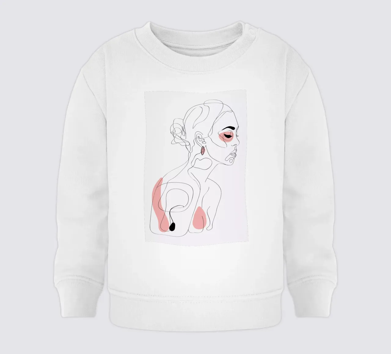 One Line Girl Part 1 felpa neonato da Nettsch