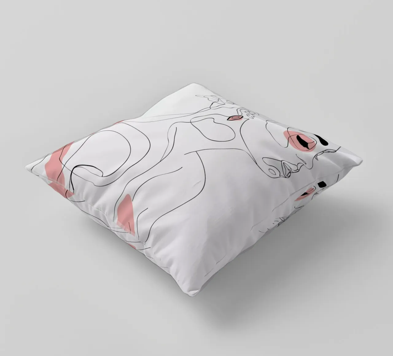 One Line Girl Part 1 cuscino da Nettsch