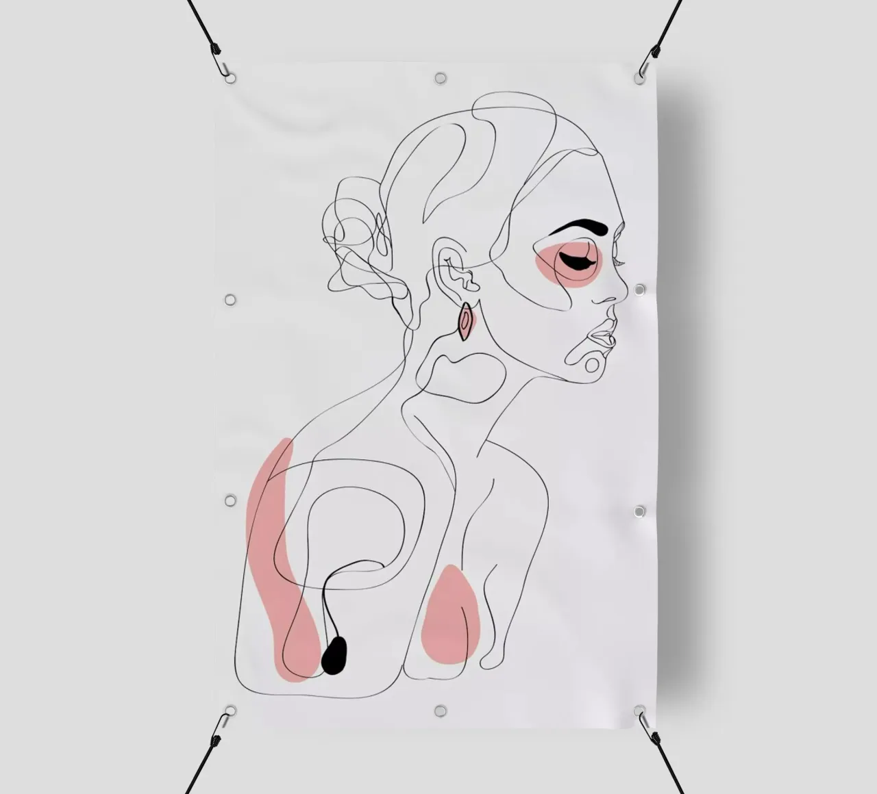 One Line Girl Part 1 telo in pvc da Nettsch