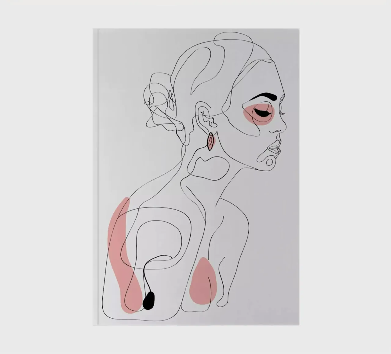 One Line Girl Part 1 notebook by Nettsch