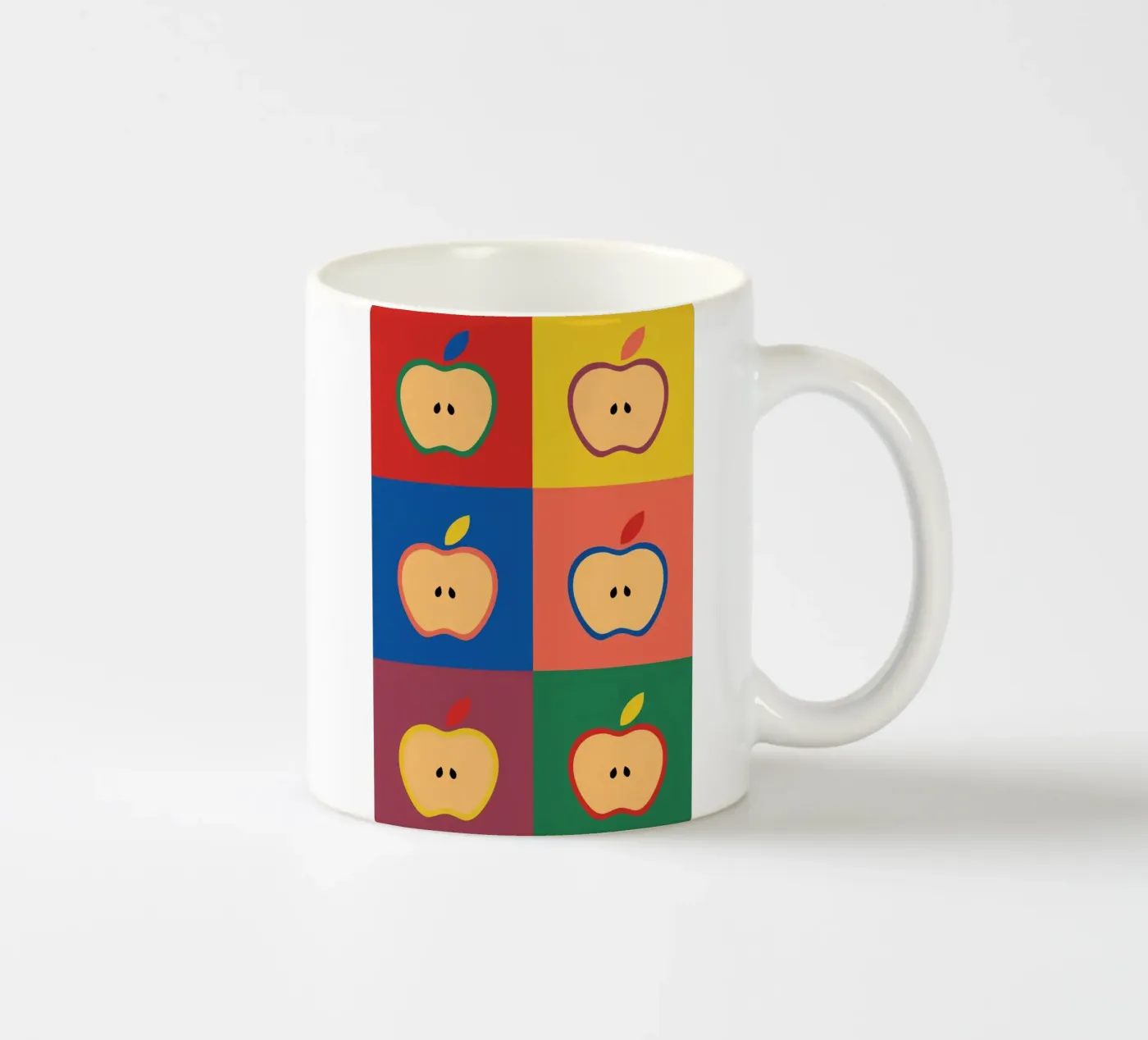 Apples ceramic mug by The Poster Kid