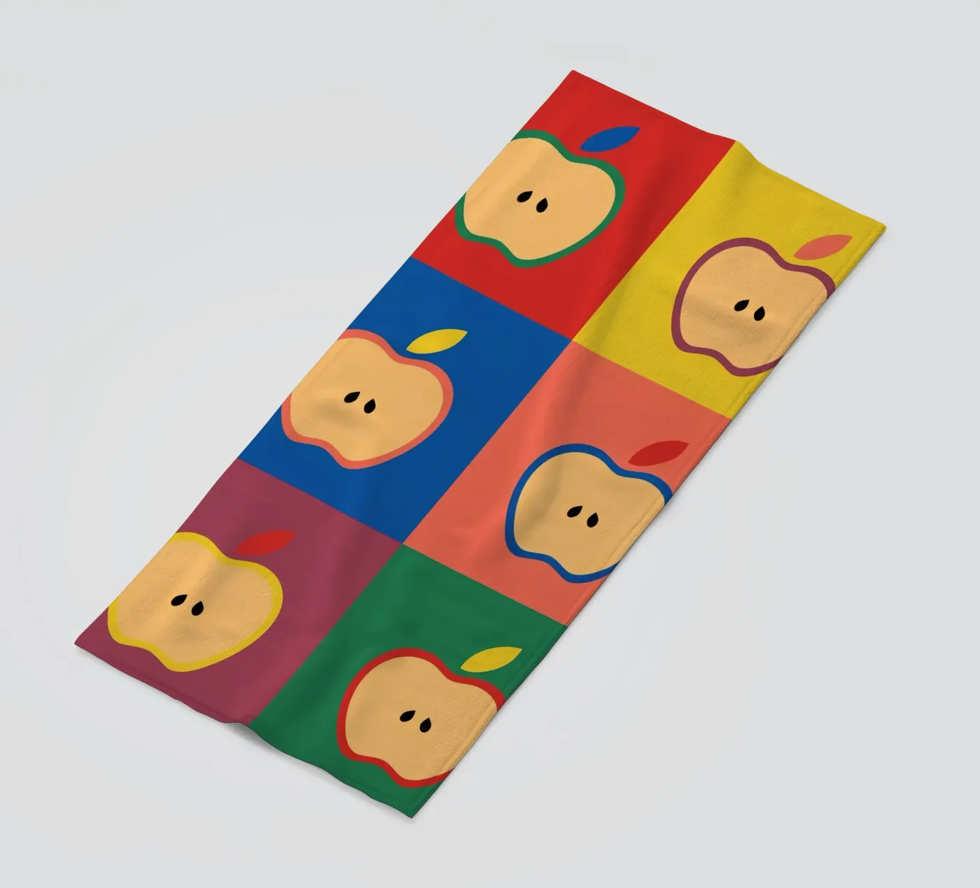 Apples beach towel by The Poster Kid