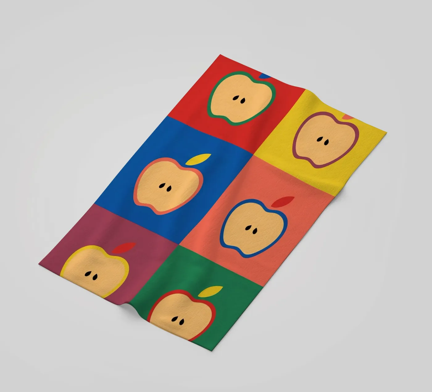 Apples beach towel by The Poster Kid