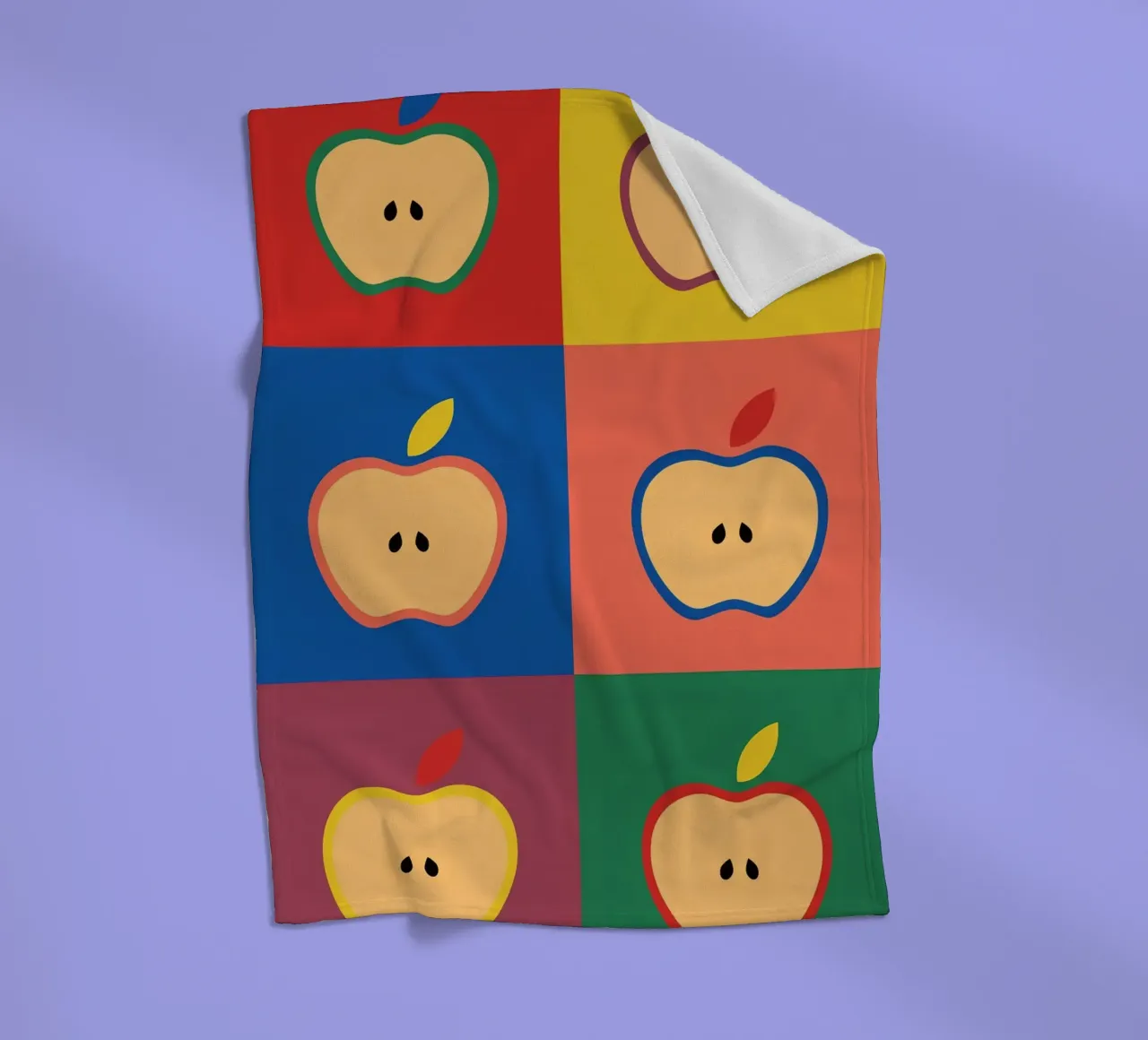 Apples coperta in pile da The Poster Kid