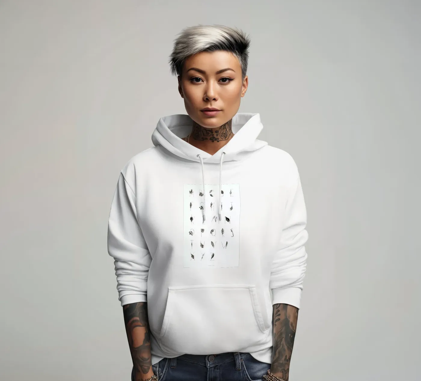 ABC hoodie by Marina Guiu Almenara