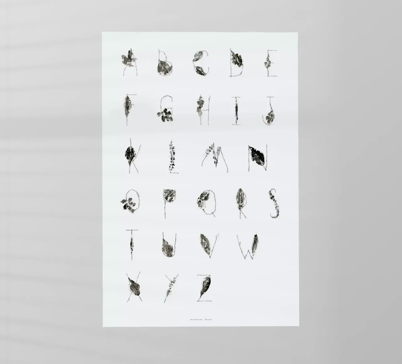 ABC pellicola backlit da Marina Guiu