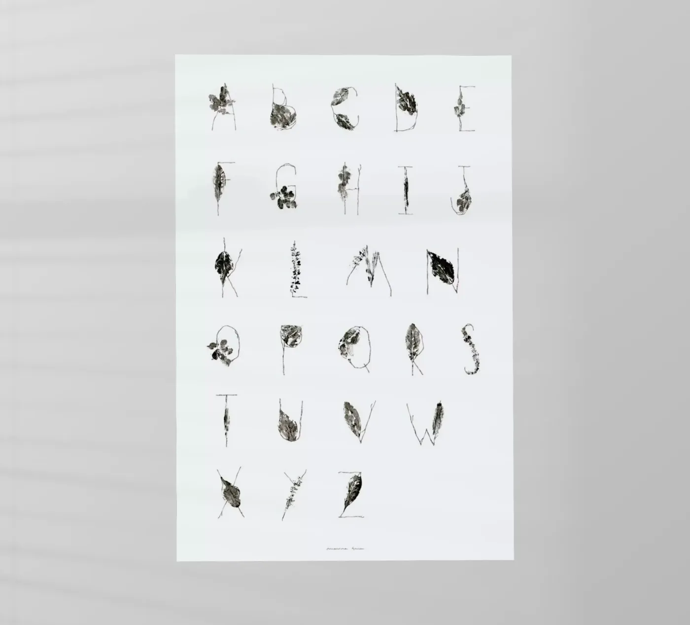 ABC pellicola backlit da Marina Guiu