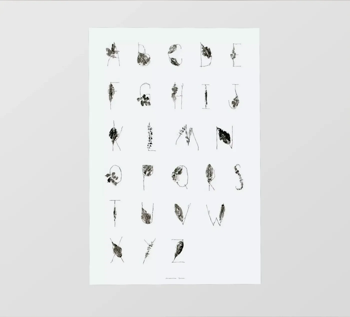 ABC pvc-zeil van Marina Guiu